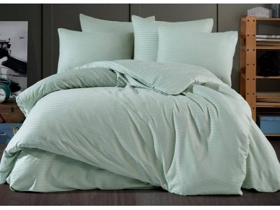 Постельное белье с простыней на резинке (180х200х30 см) Venica Mascuse - Mint (Turkey), евро комплект Постельное белье с простыней на резинке (180х200х30 см) Venica Mascuse - Mint (Turkey), евро комплект